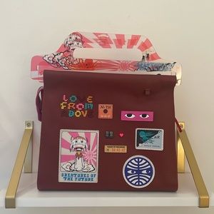 Min & Mon New York brown leather crossbody